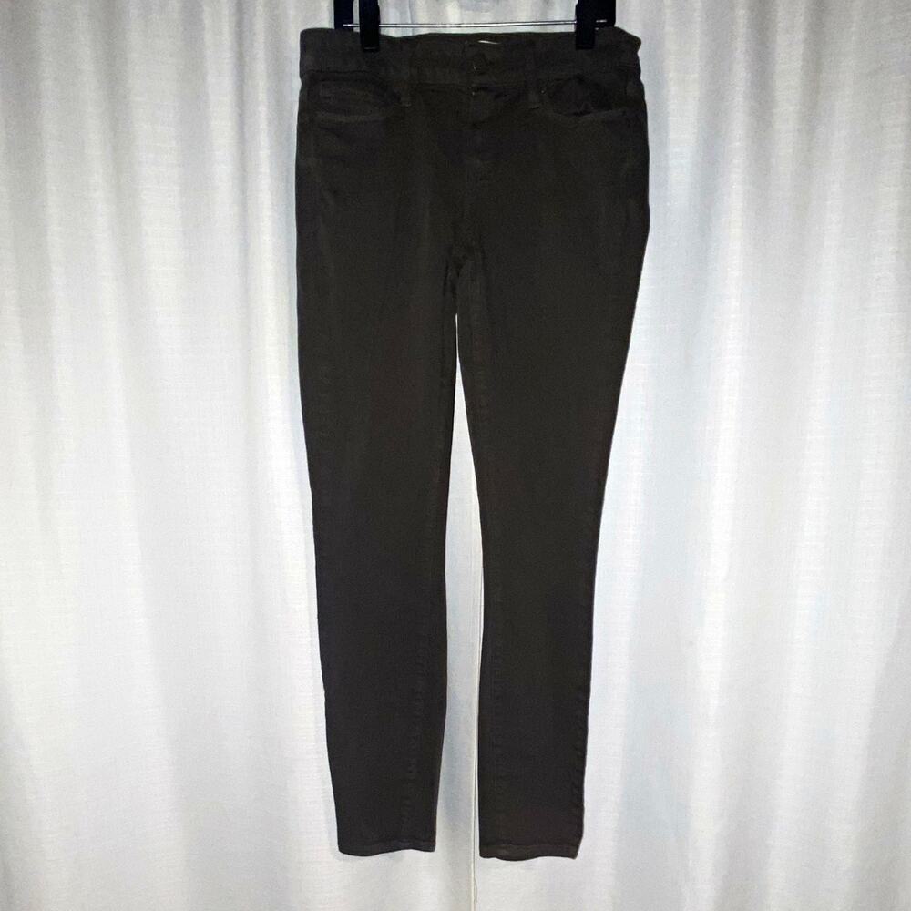 PAIGE Verdugo Ankle Women's Gray Dark Wash Slim Stretch Denim Jeans Size 25